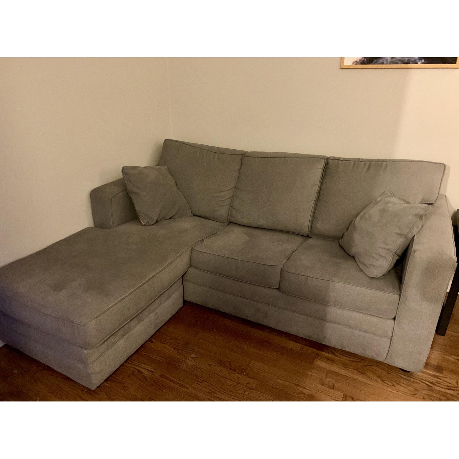 Jennifer Convertibles 3Seater Sleeper Sectional Sofa AptDeco