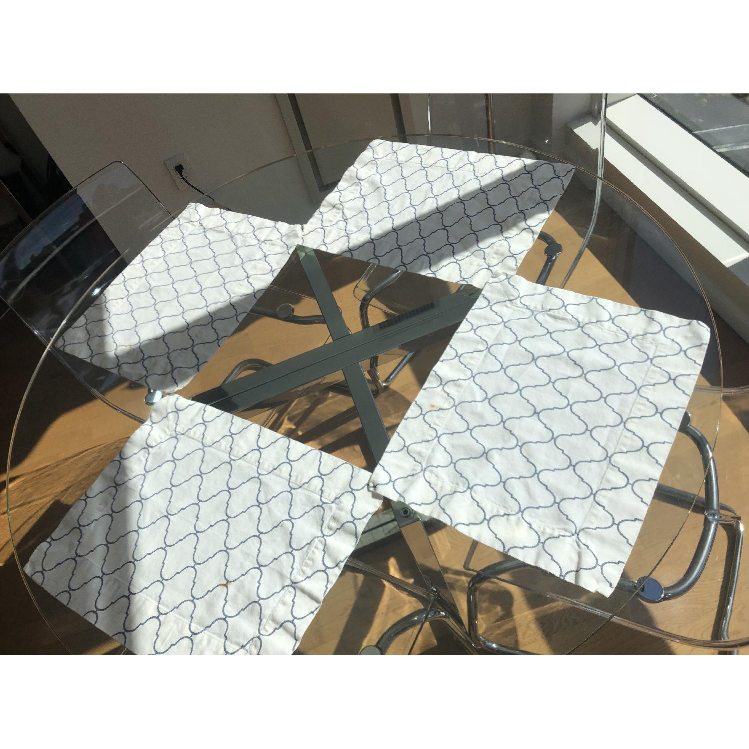 CB2 Silverado Chrome Round Dining Table - image-3