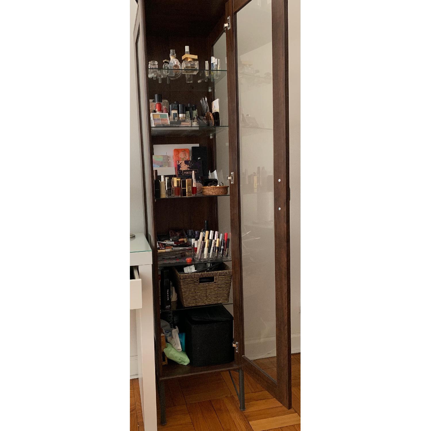 Ikea Tockarp Glass/Wood Cabinet - image-1