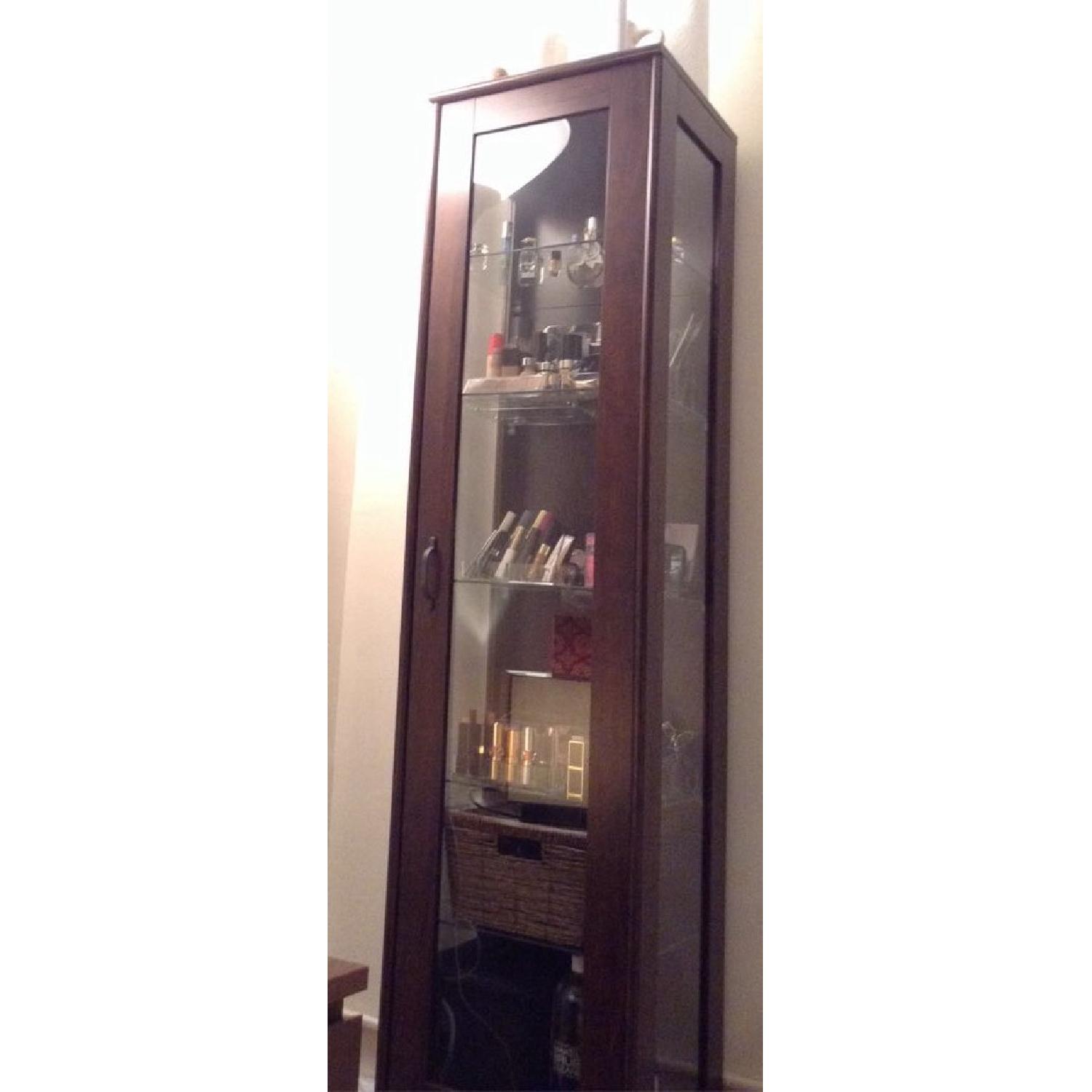 Ikea Tockarp Glass/Wood Cabinet - image-2