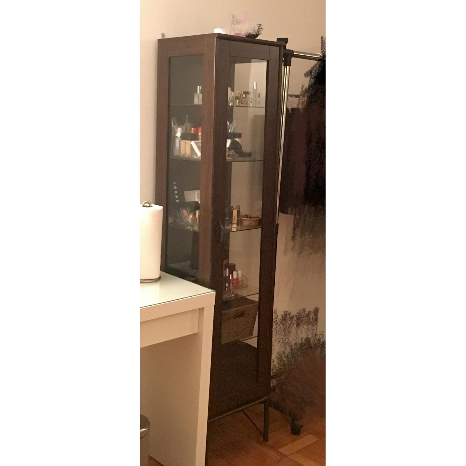 Ikea Tockarp Glass/Wood Cabinet - image-3