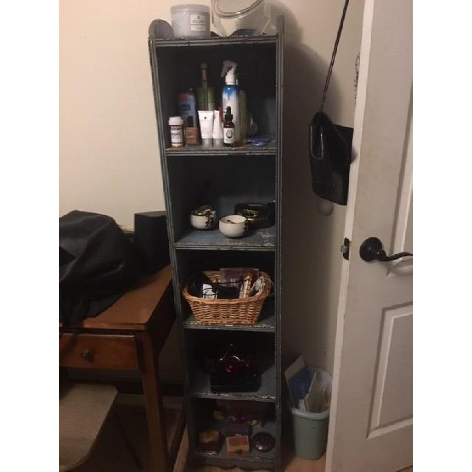 Vintage Turquoise Bookcase - image-3