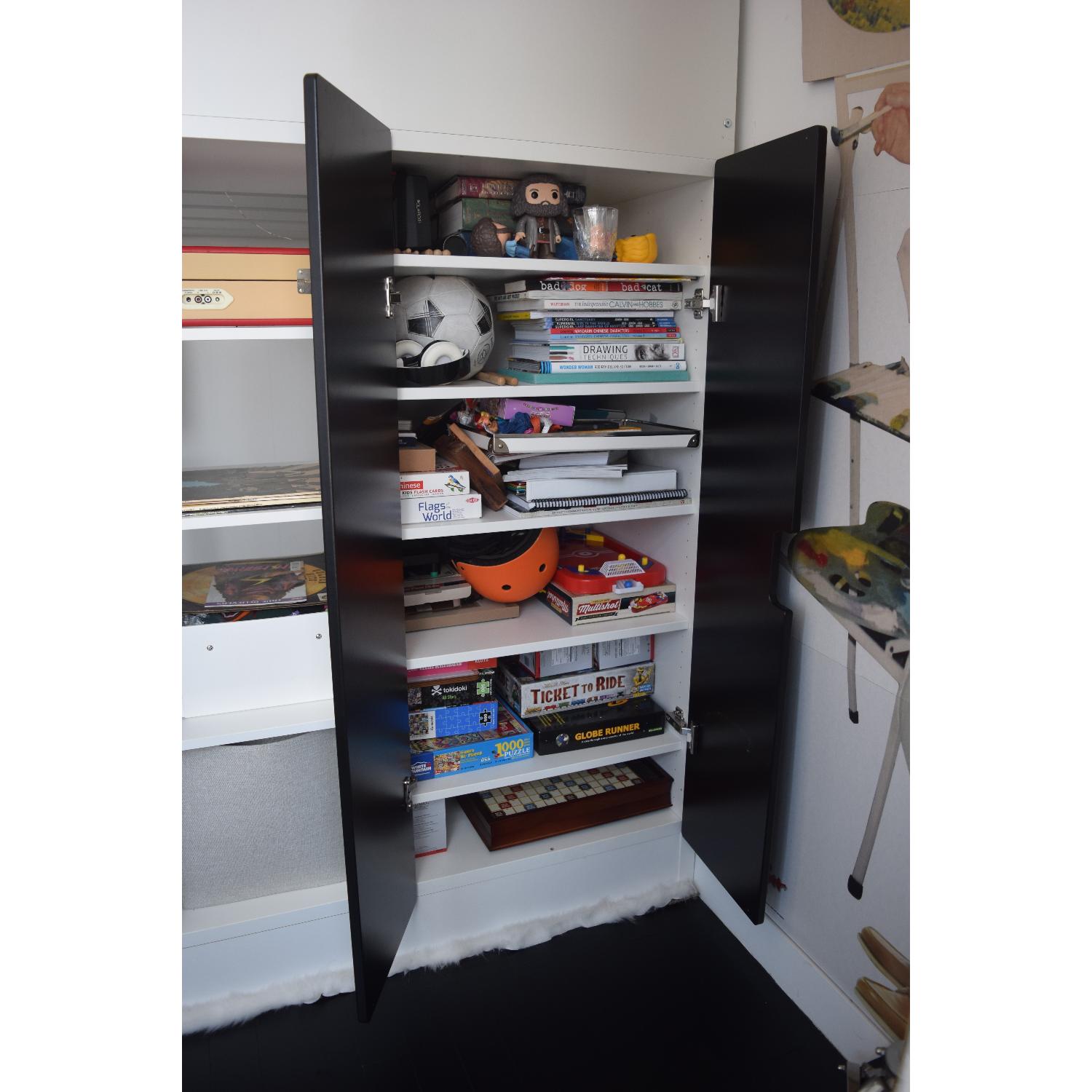 Ikea Loft Bed w/ Storage & Desk + Desk Chair - image-4