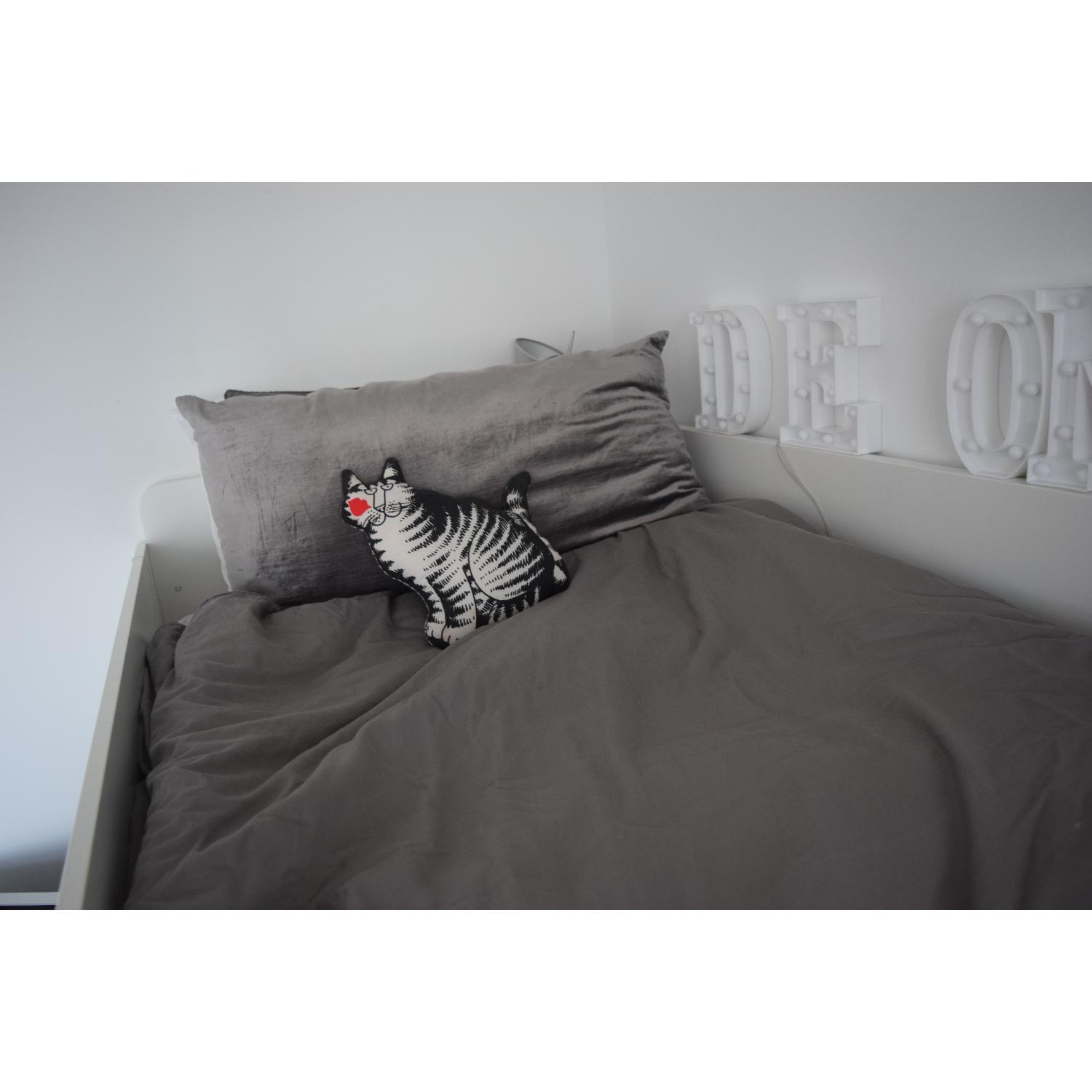 Ikea Loft Bed w/ Storage & Desk + Desk Chair - image-5