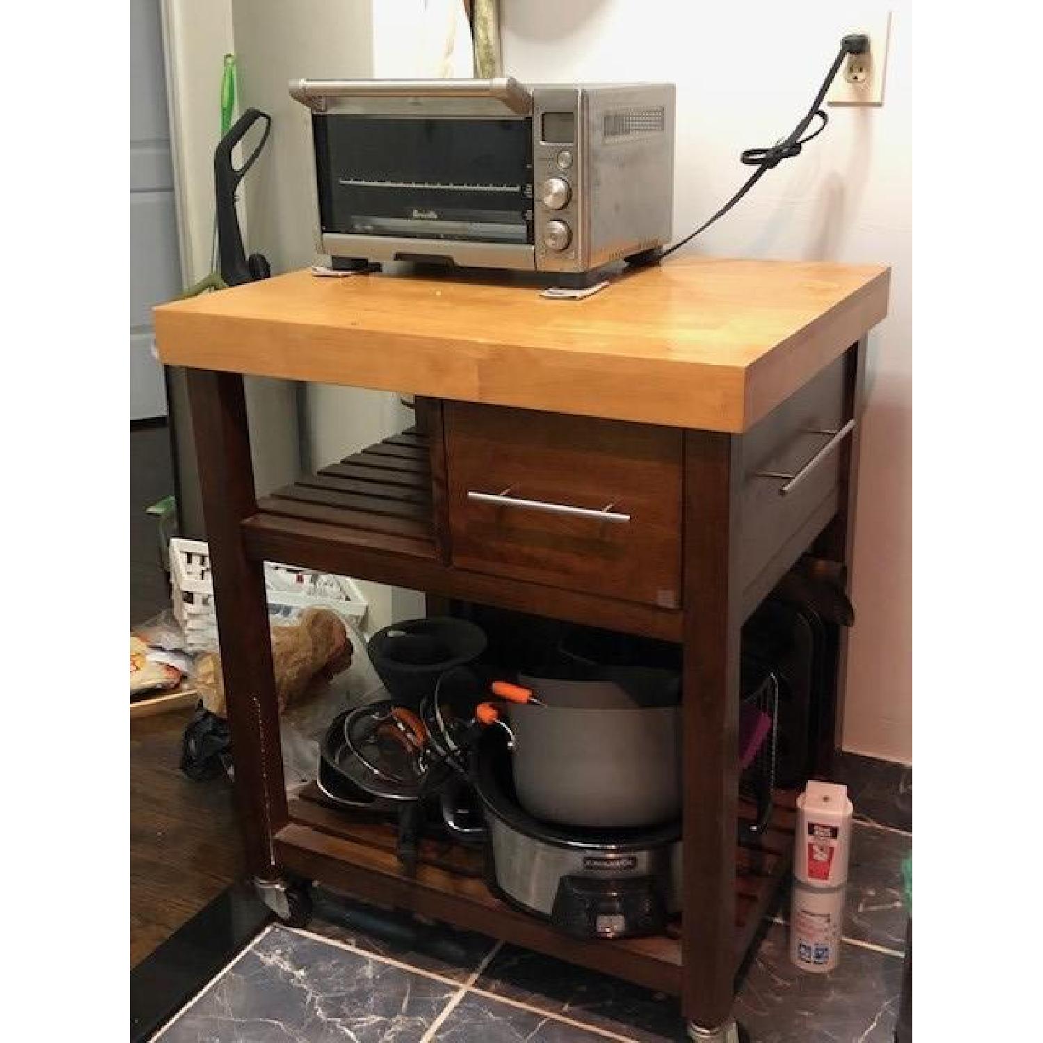 Kitchen Butcher Block Cart - image-3