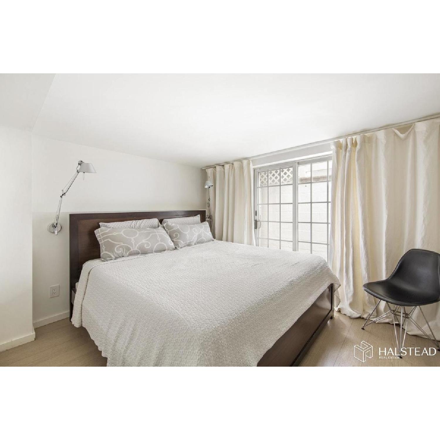 Crate & Barrel King Platform Bed w/ Headboard - image-1