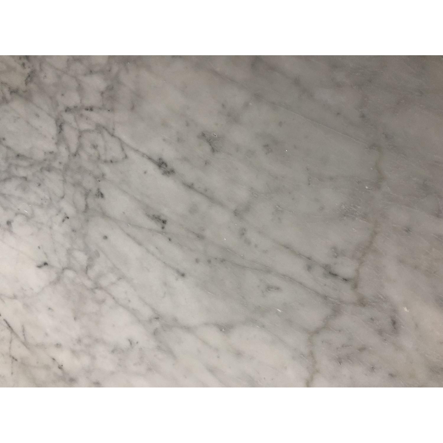 Pottery Barn Marble Top Dining Table - image-5