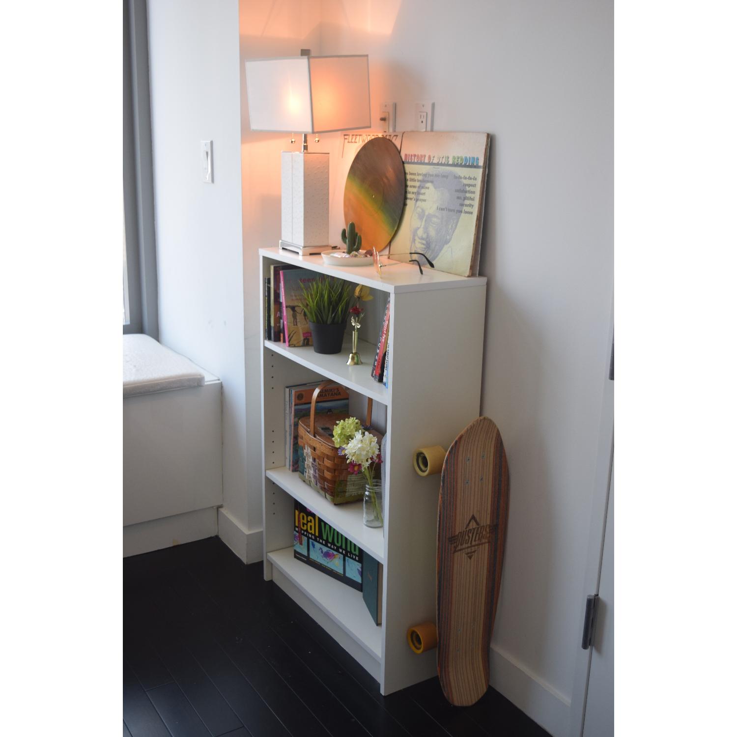 Ikea Simple White Bookshelf AptDeco
