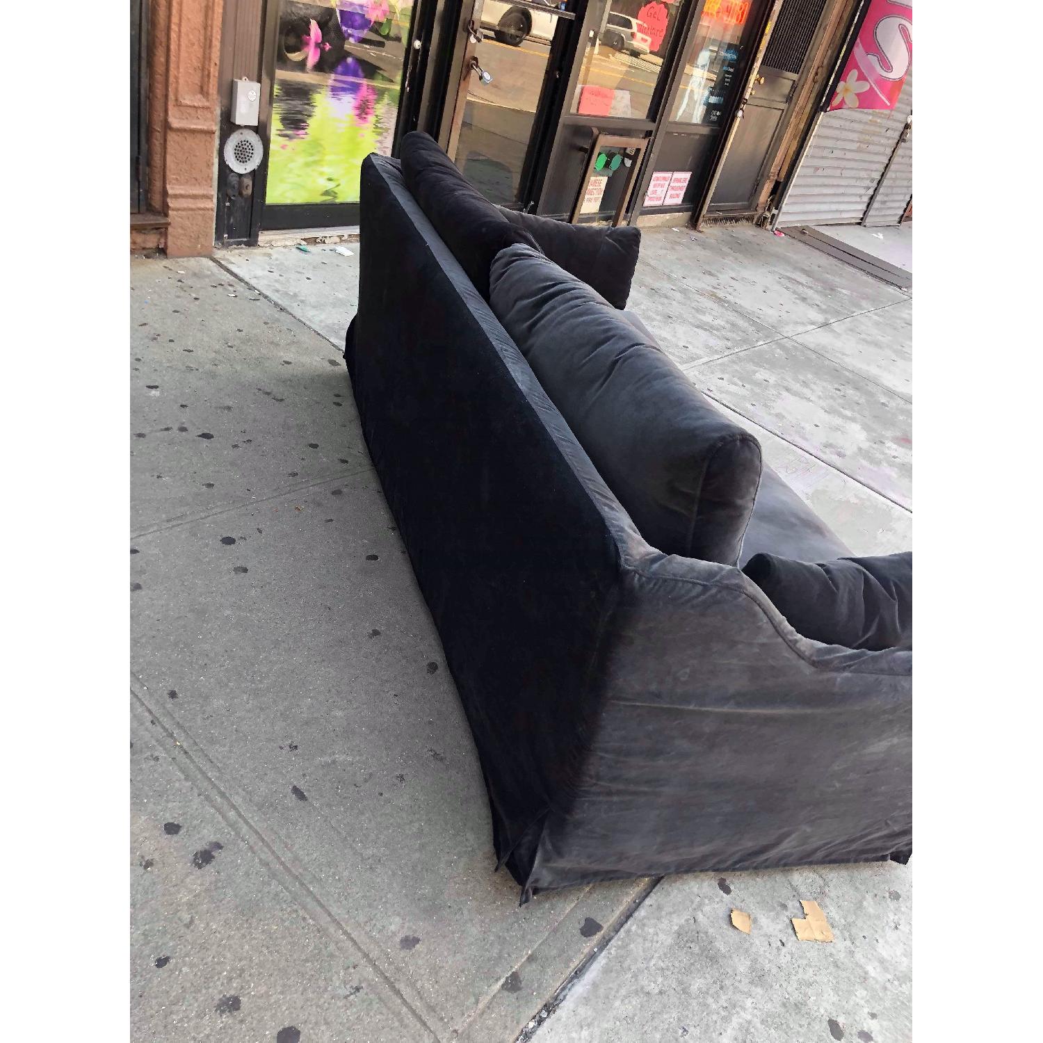 Ikea Grey Slipcovered Sofa Aptdeco