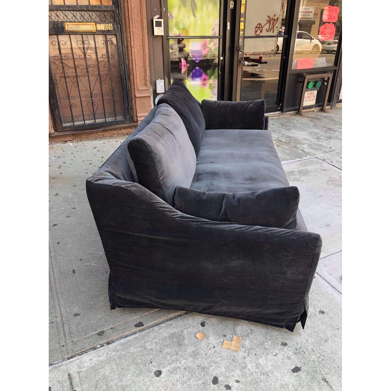 Ikea Grey Slipcovered Sofa - image-7