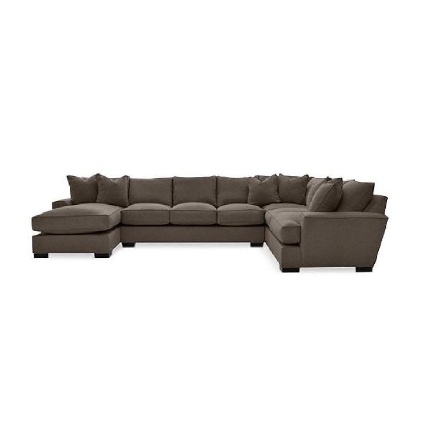 Macy's Ainsley 3-Piece Fabric Chaise Sectional Sofa - image-0