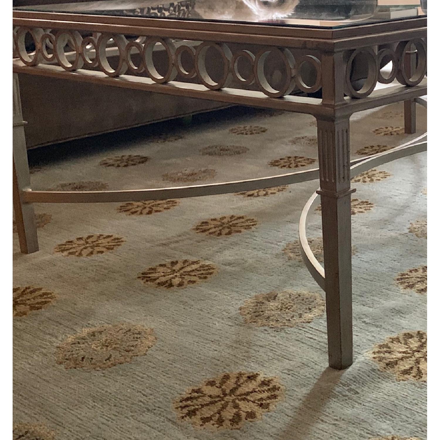 Glass & Steel Cocktail Table - image-2