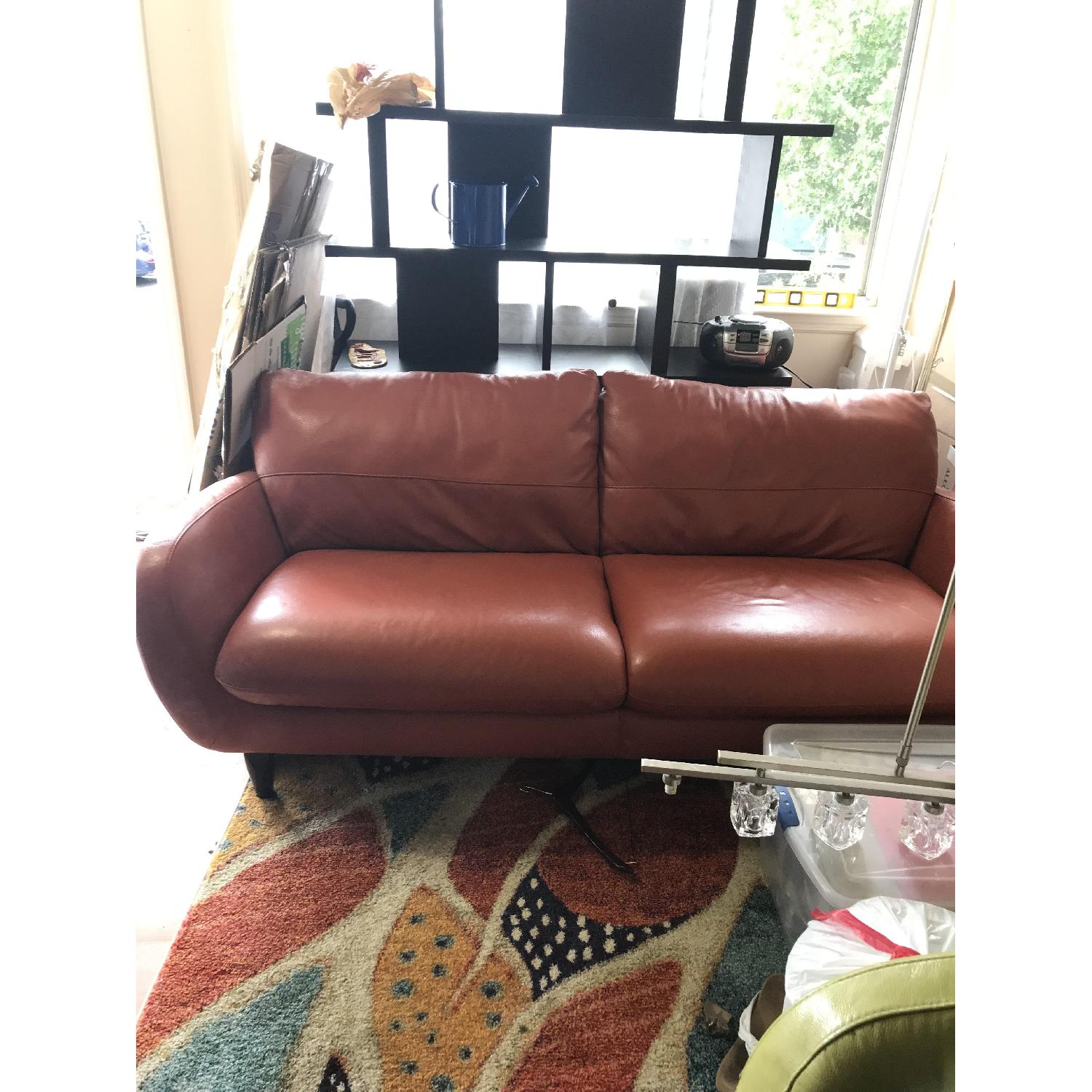 Natuzzi Amalfi Leather Sofa AptDeco