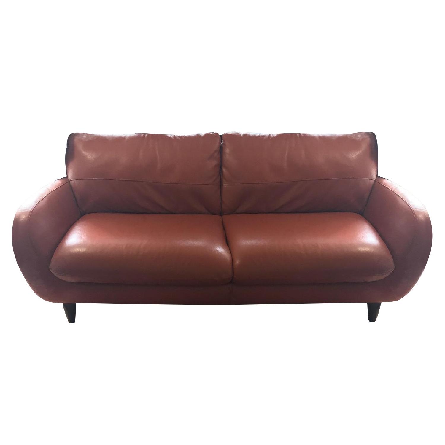 Natuzzi Amalfi Leather Sofa AptDeco