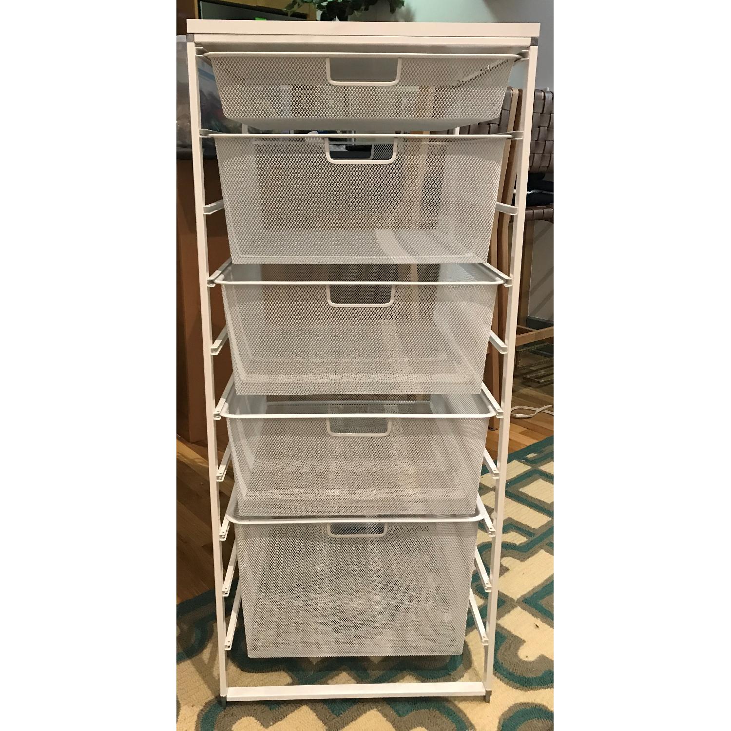 Container Store White Elfa Mesh Dresser - image-1