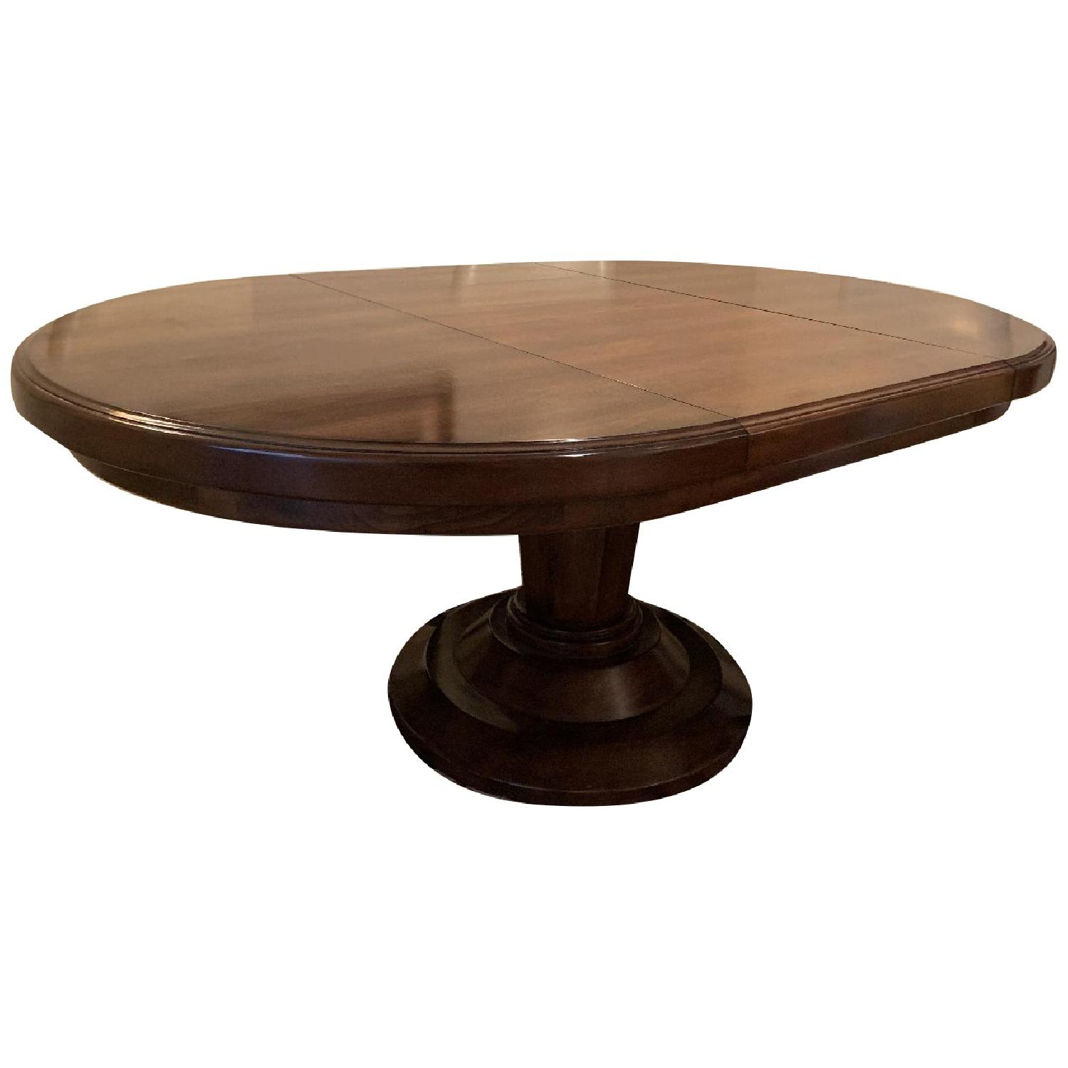 Bausman Round Dining Table w/ Leaf - image-0