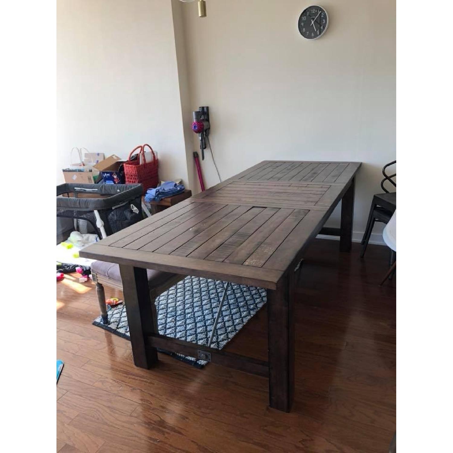 World Market Extension Wood Dining Table - image-1