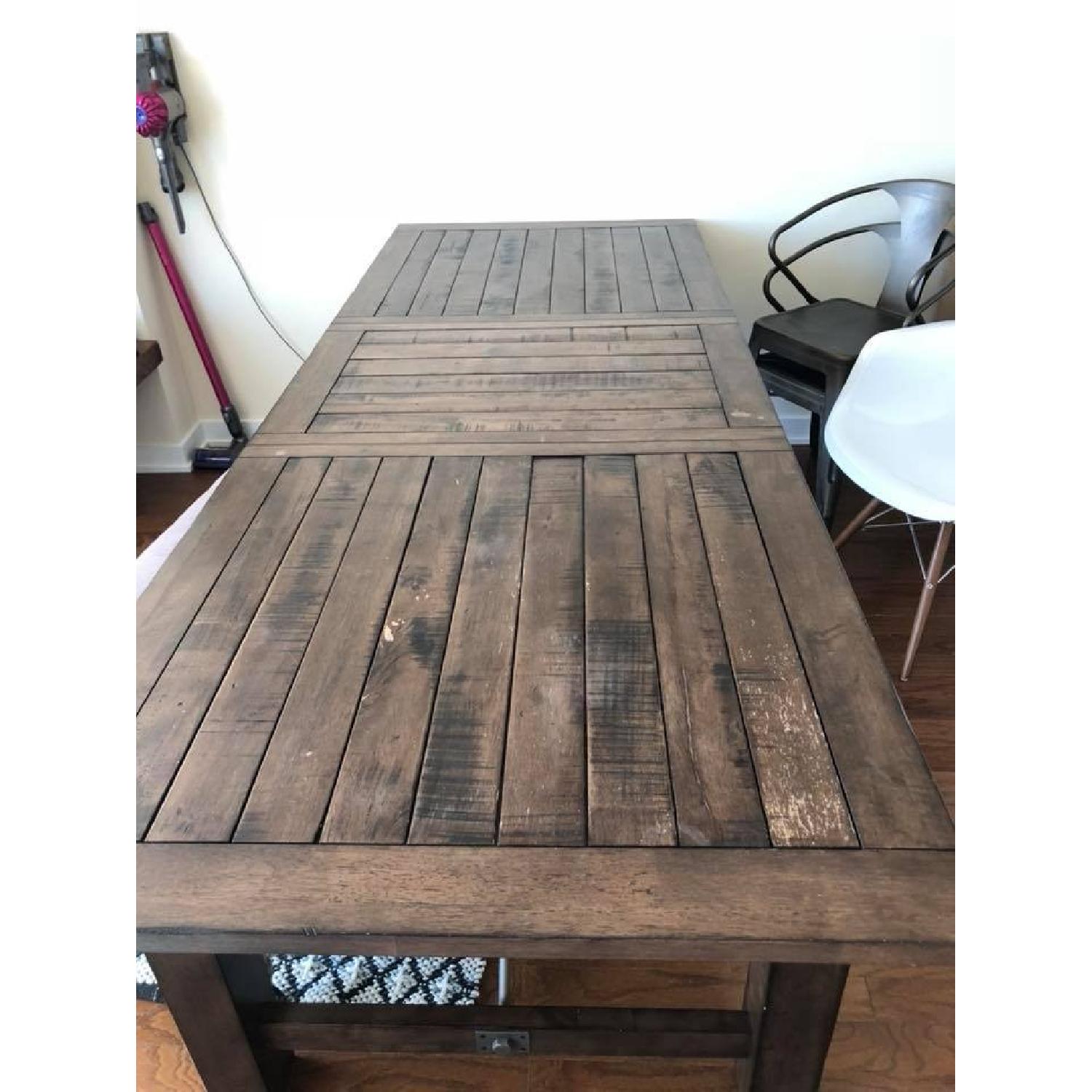 World Market Extension Wood Dining Table - image-2