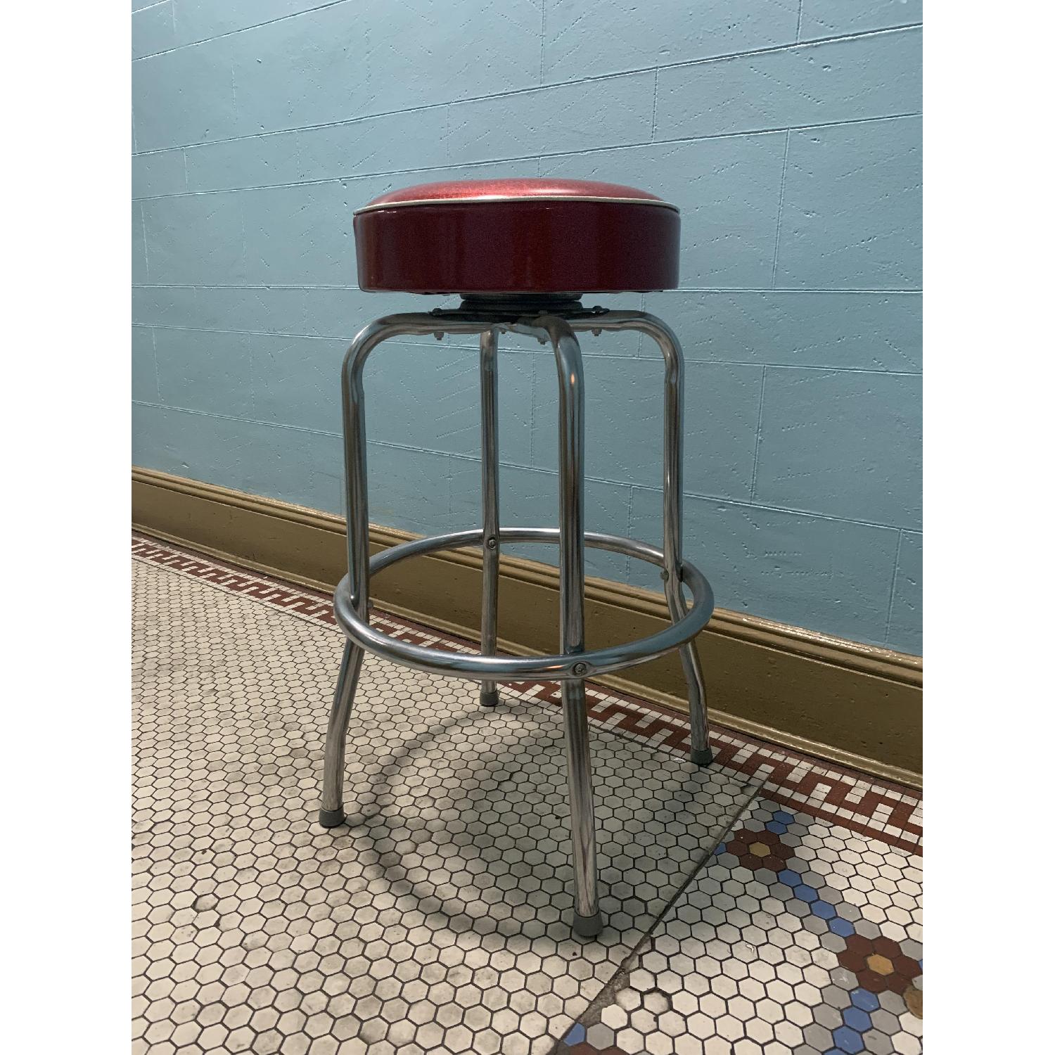 Retro Red Bar Stools - image-3