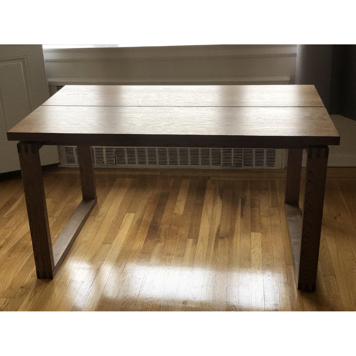 Ikea Morbylanga Oak Veneer Dining Table AptDeco