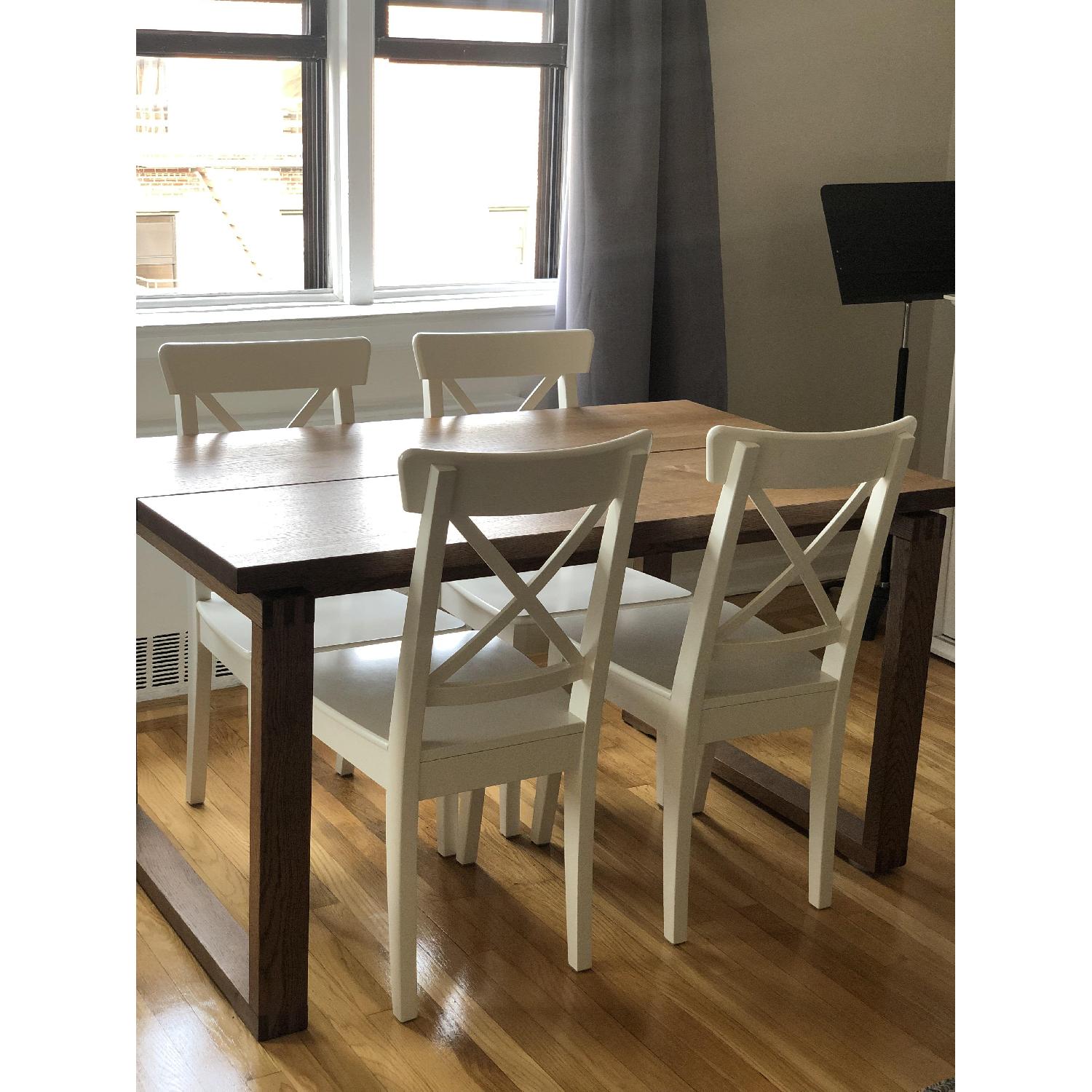 Ikea Morbylanga Oak Veneer Dining Table - image-6