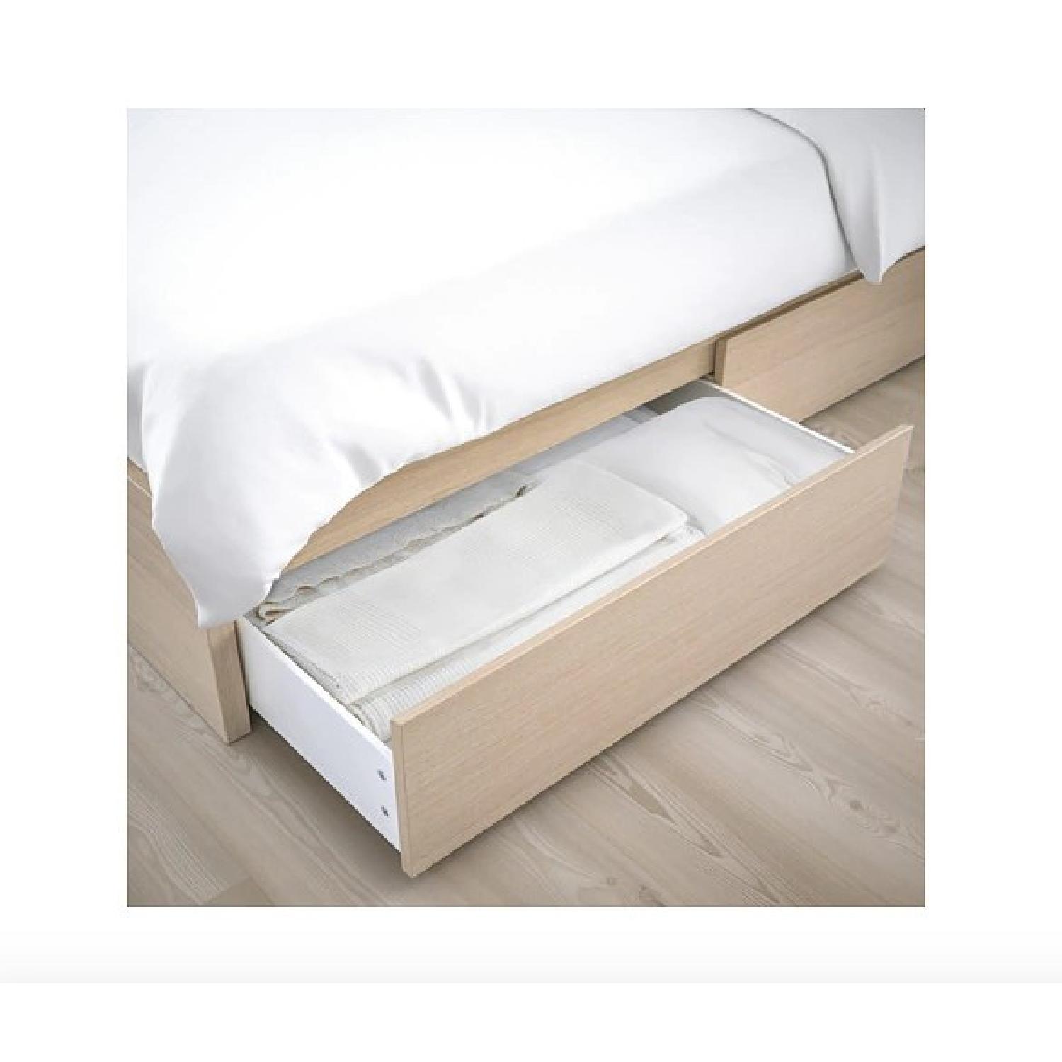 Ikea Malm High Bed Frame W 2 Storage Drawers Aptdeco