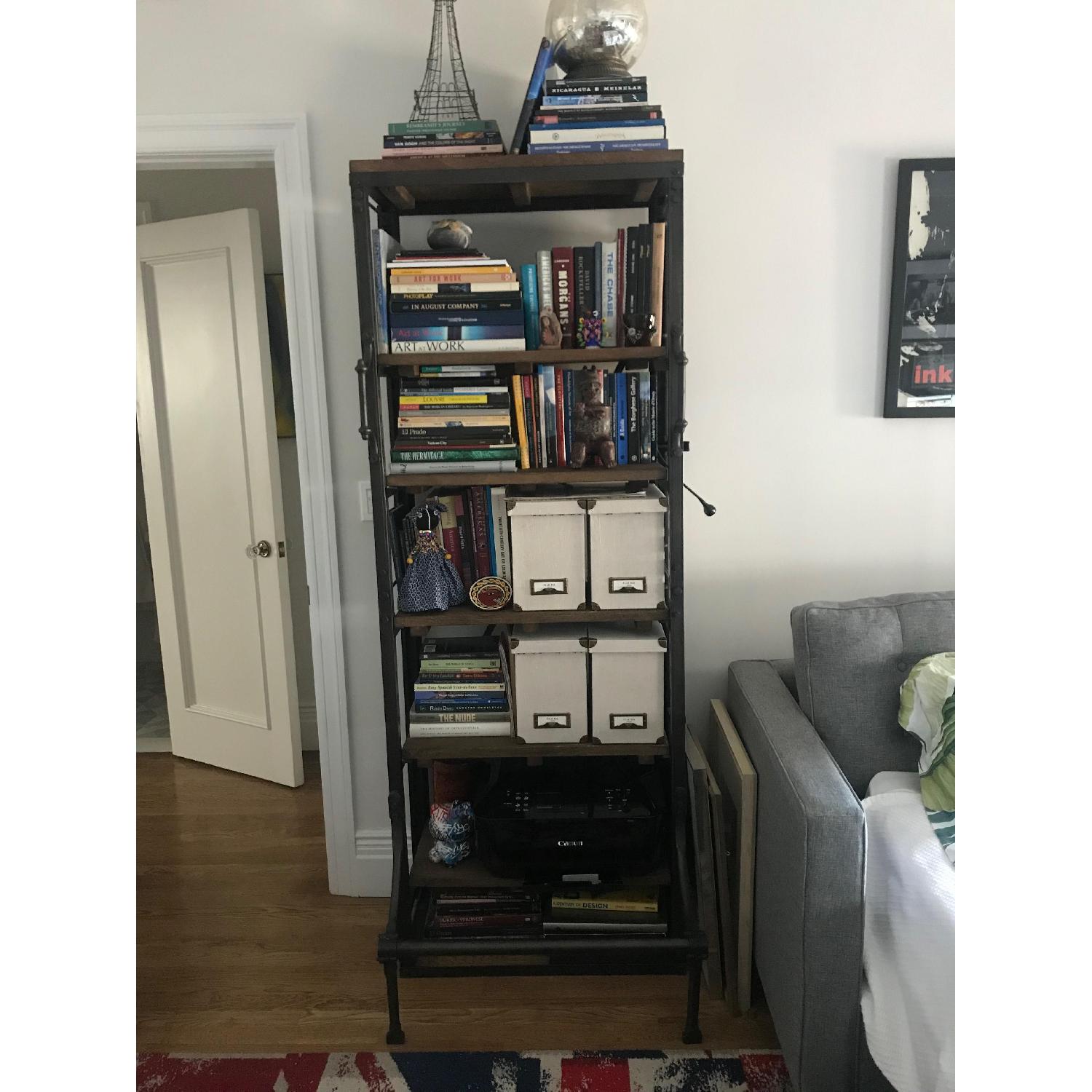 Restoration Hardware French Library Narrow Bookcase - image-1