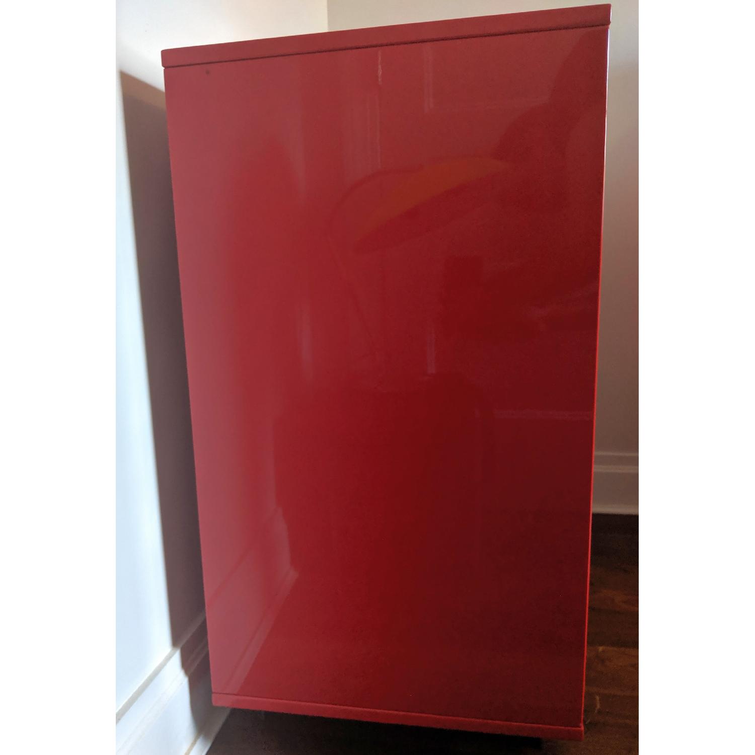 CB2 Red 3 Drawer Dresser - image-3