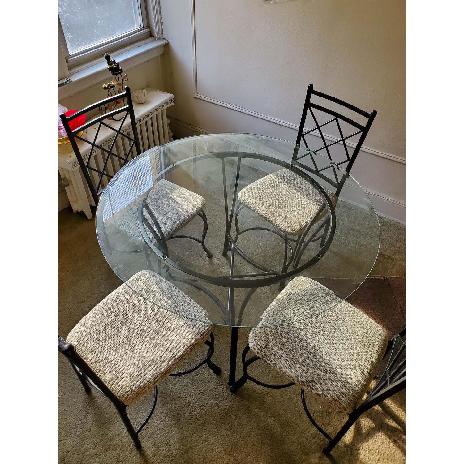 Mainstay 5-Piece Glass Top Metal Dining Set - image-3