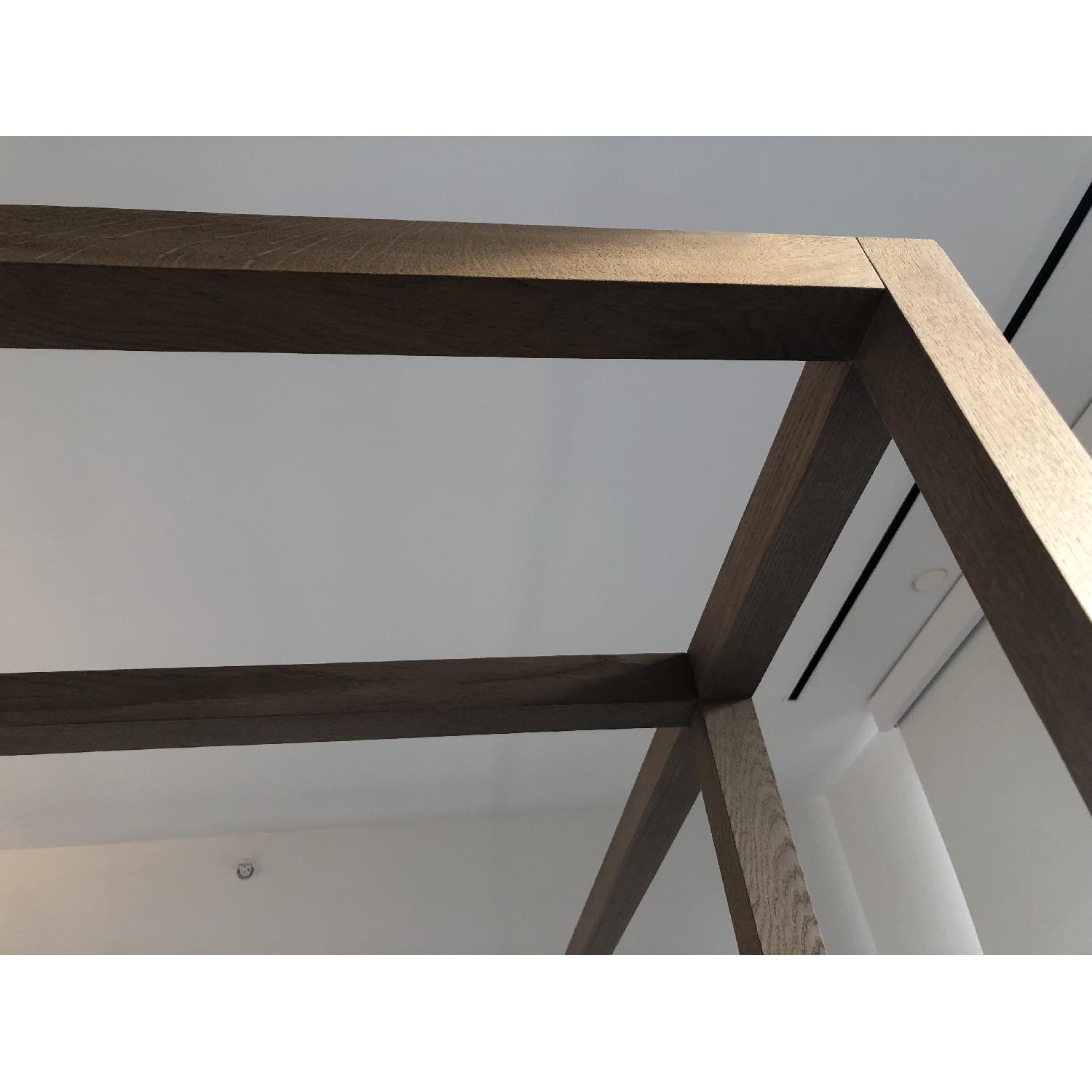 CB2 Wood Queen Size Canopy Bed - image-3