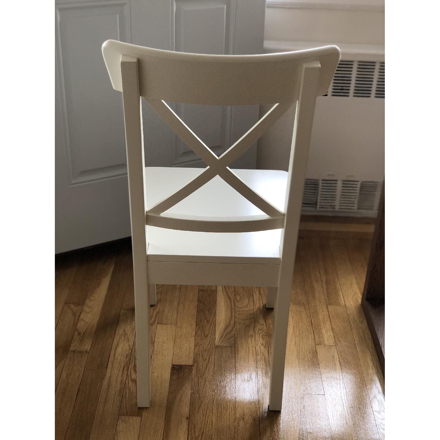 Ikea Ingolf White Dining Chairs - image-4