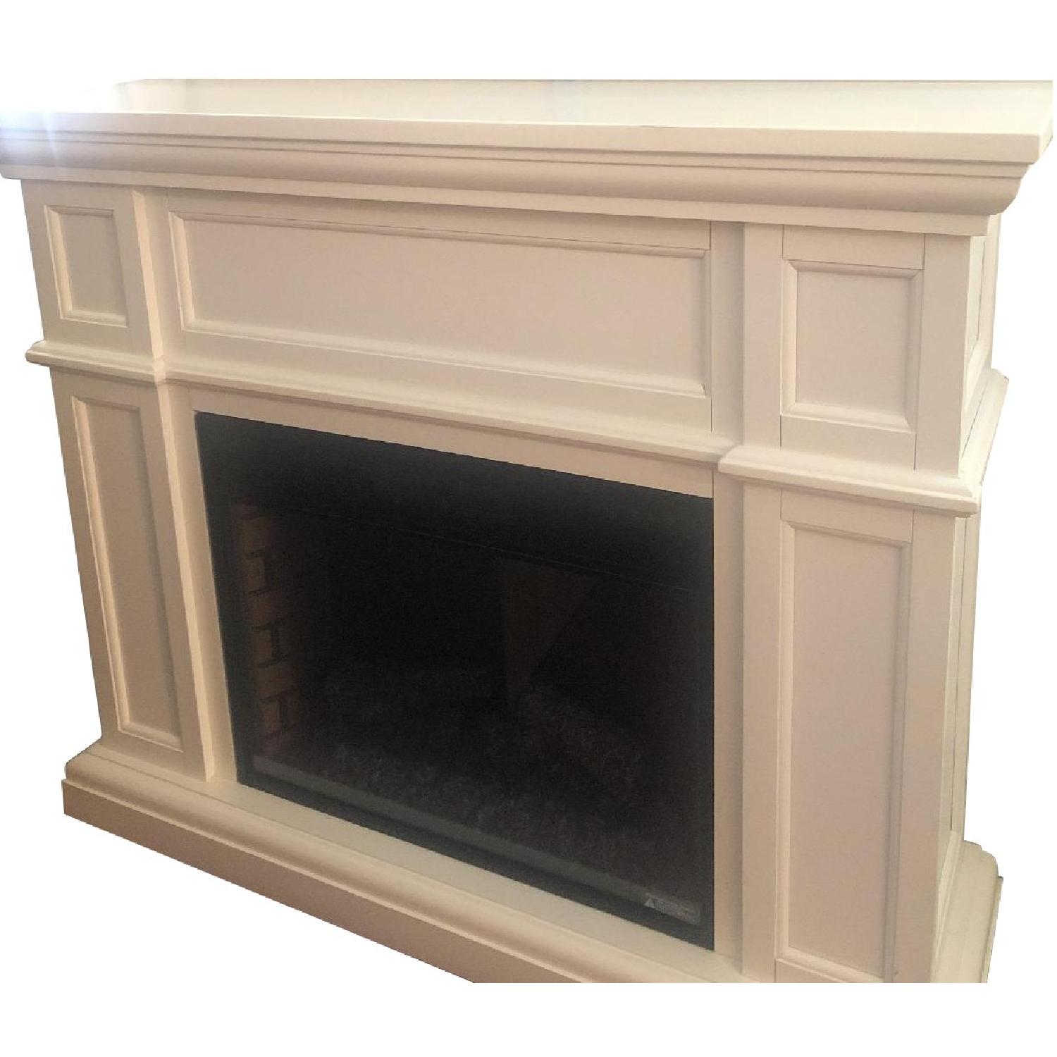 Wood Faux Fireplace - image-0