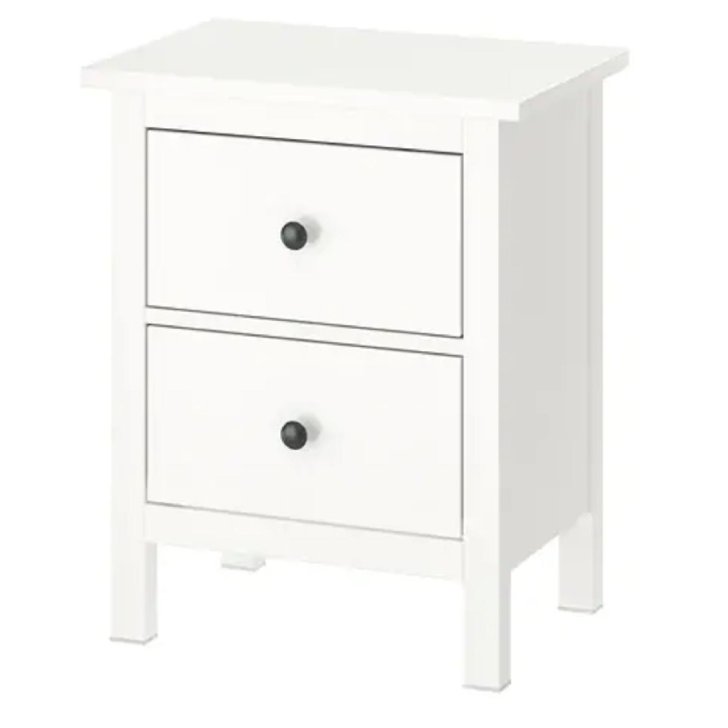 Ikea Hemnes White 2 Drawer Nightstands AptDeco