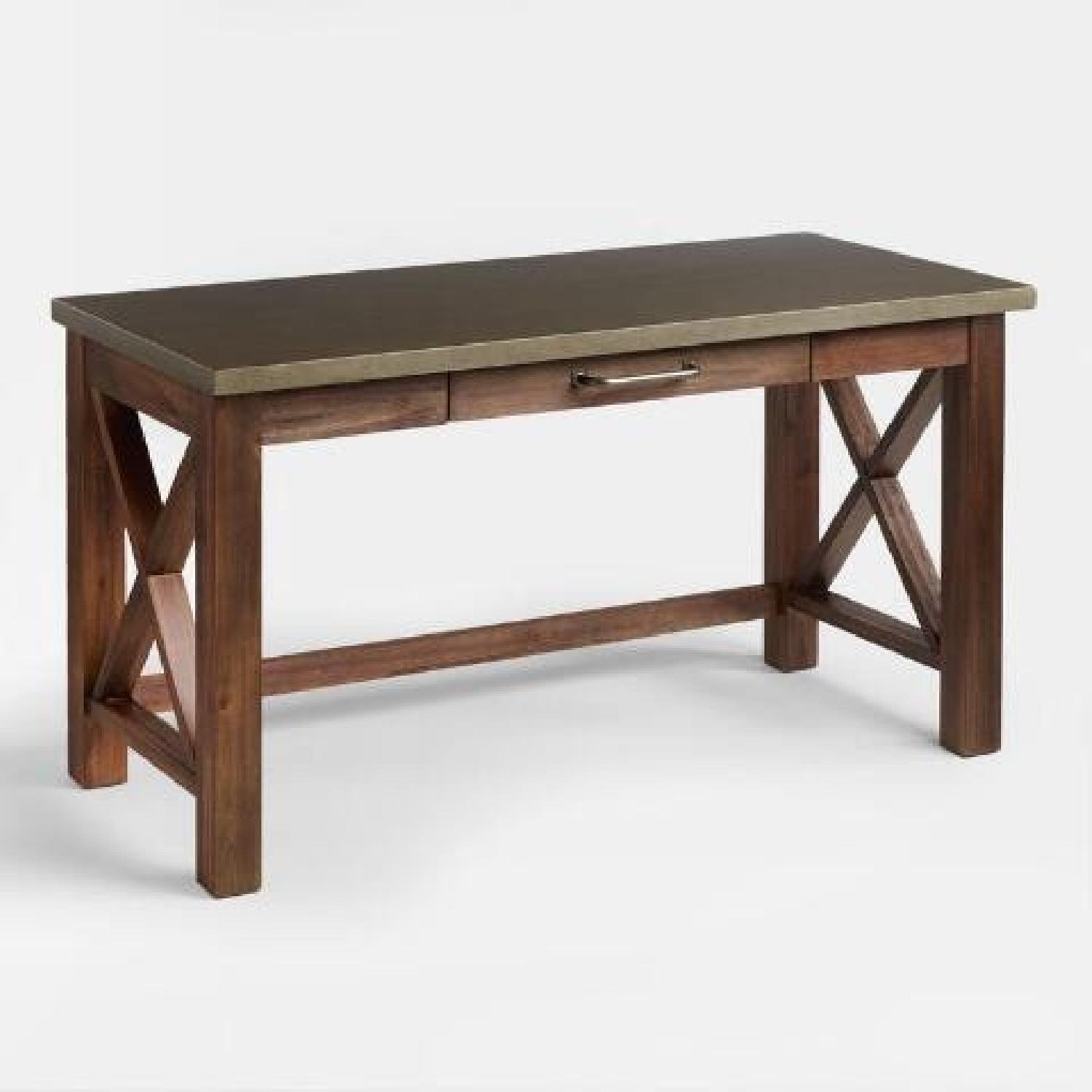 World Market Wood Farmhouse Desk - image-0