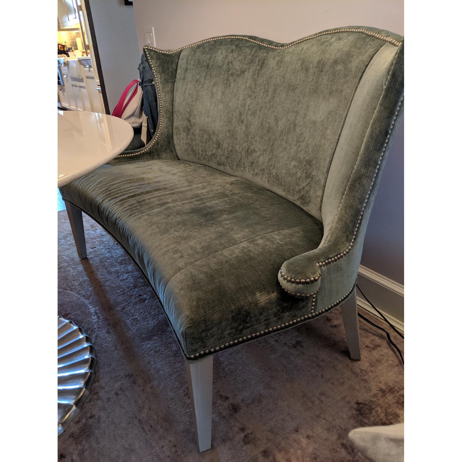 Curved 2 Seater Banquette Chair w/ Tufts - image-1