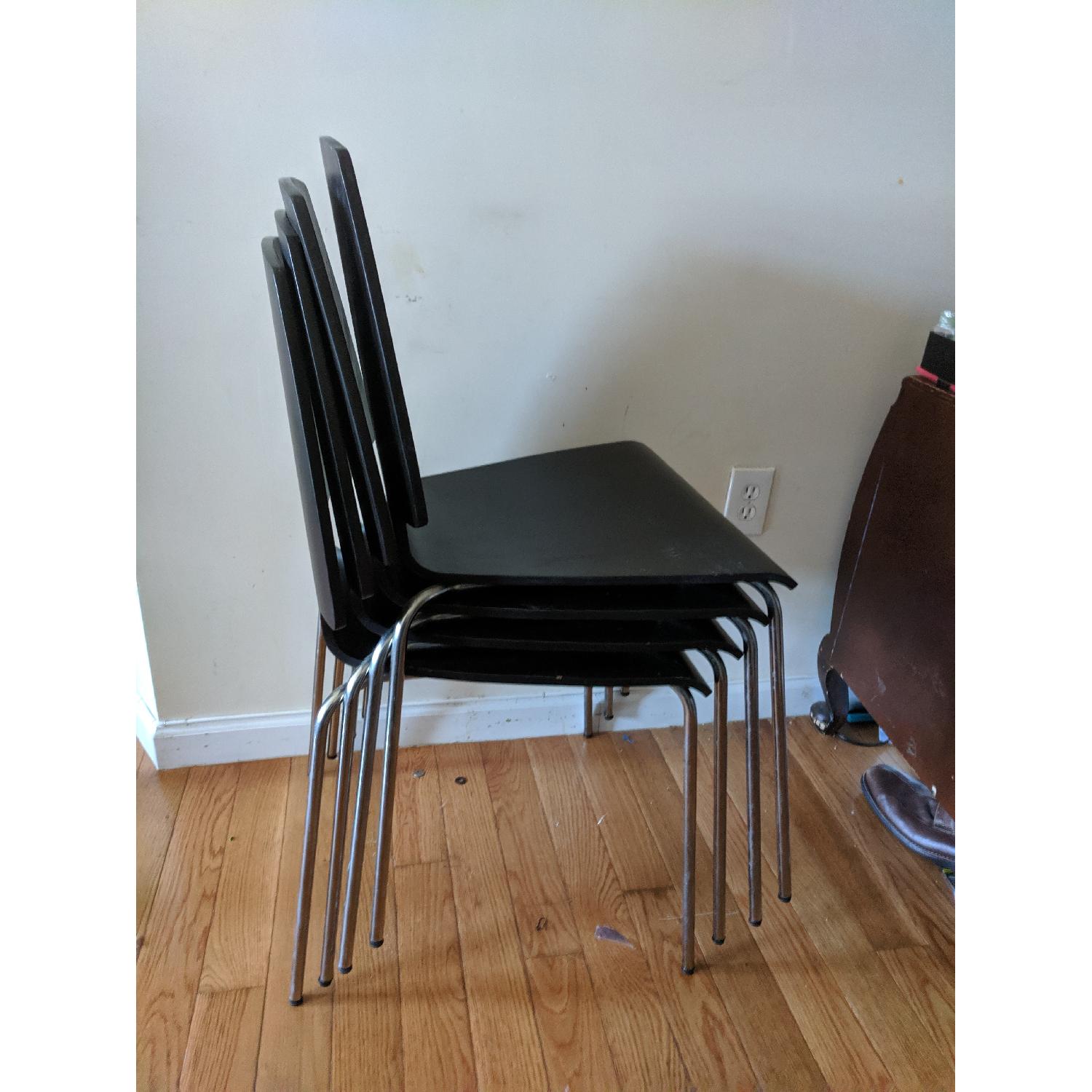 Ikea Black Stacking Chairs - image-7