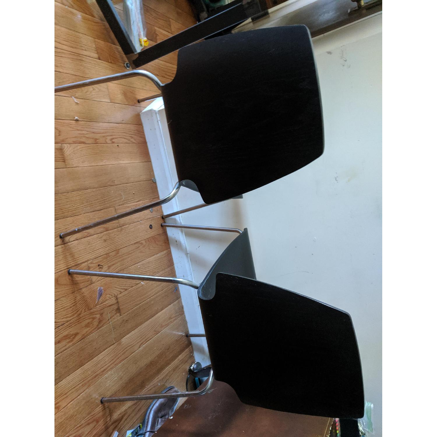 Ikea Black Stacking Chairs - image-9