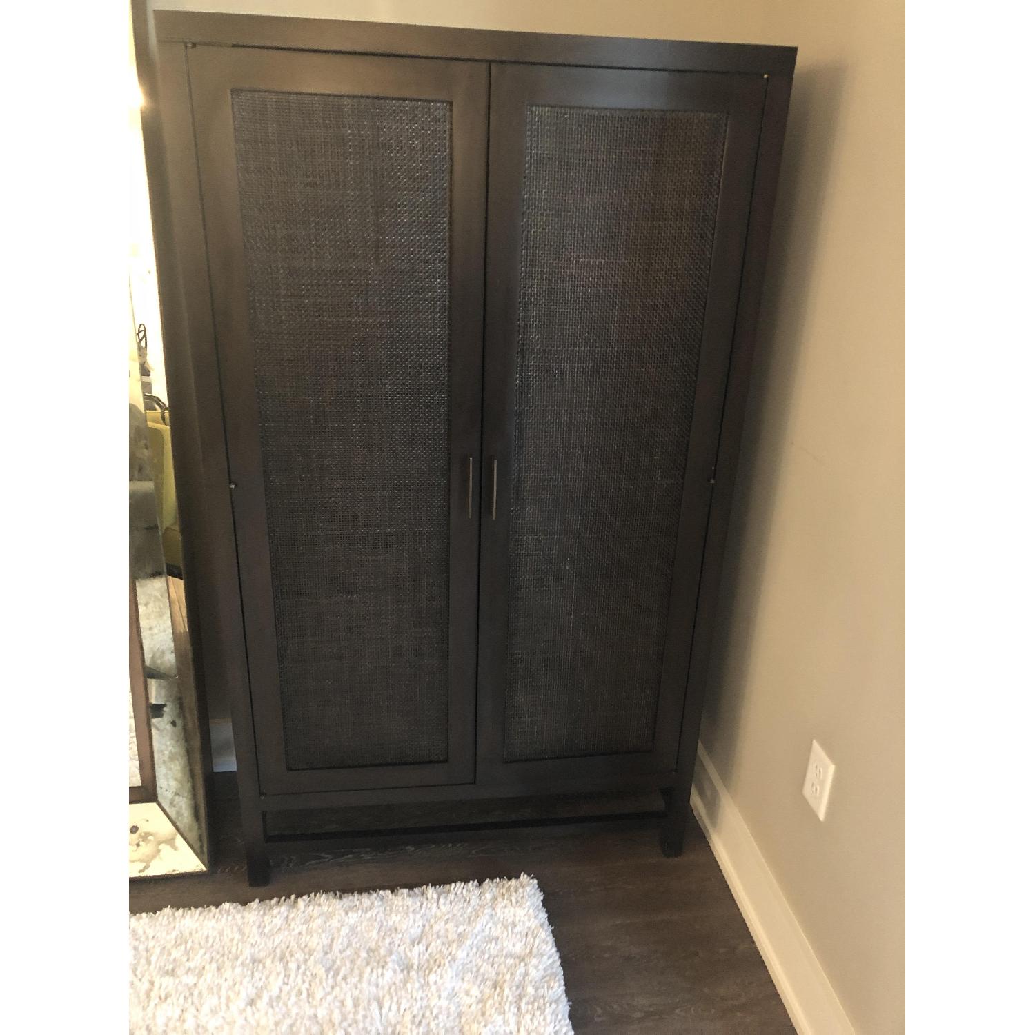 Crate & Barrel Blake Carbon 2 Door Cabinet - image-3