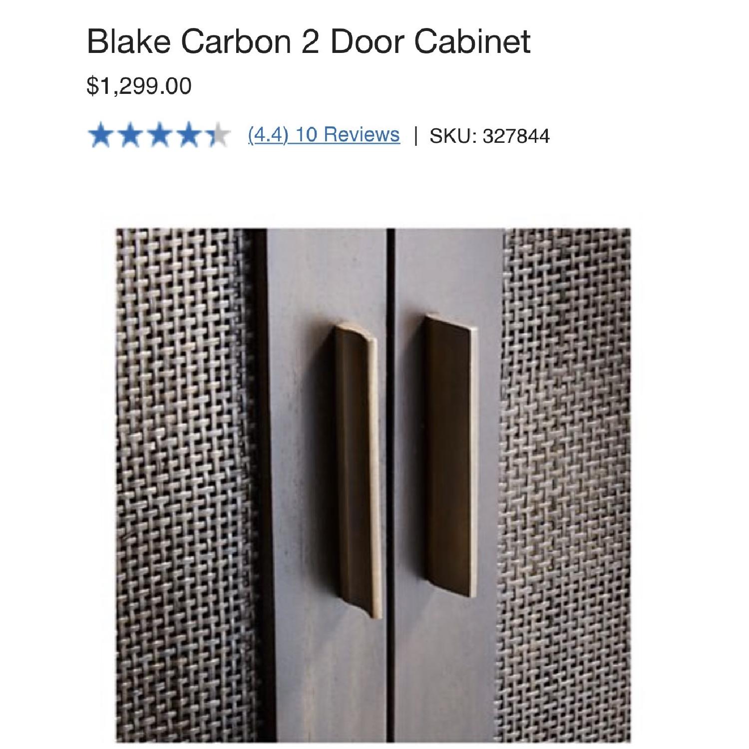 Crate & Barrel Blake Carbon 2 Door Cabinet - image-4