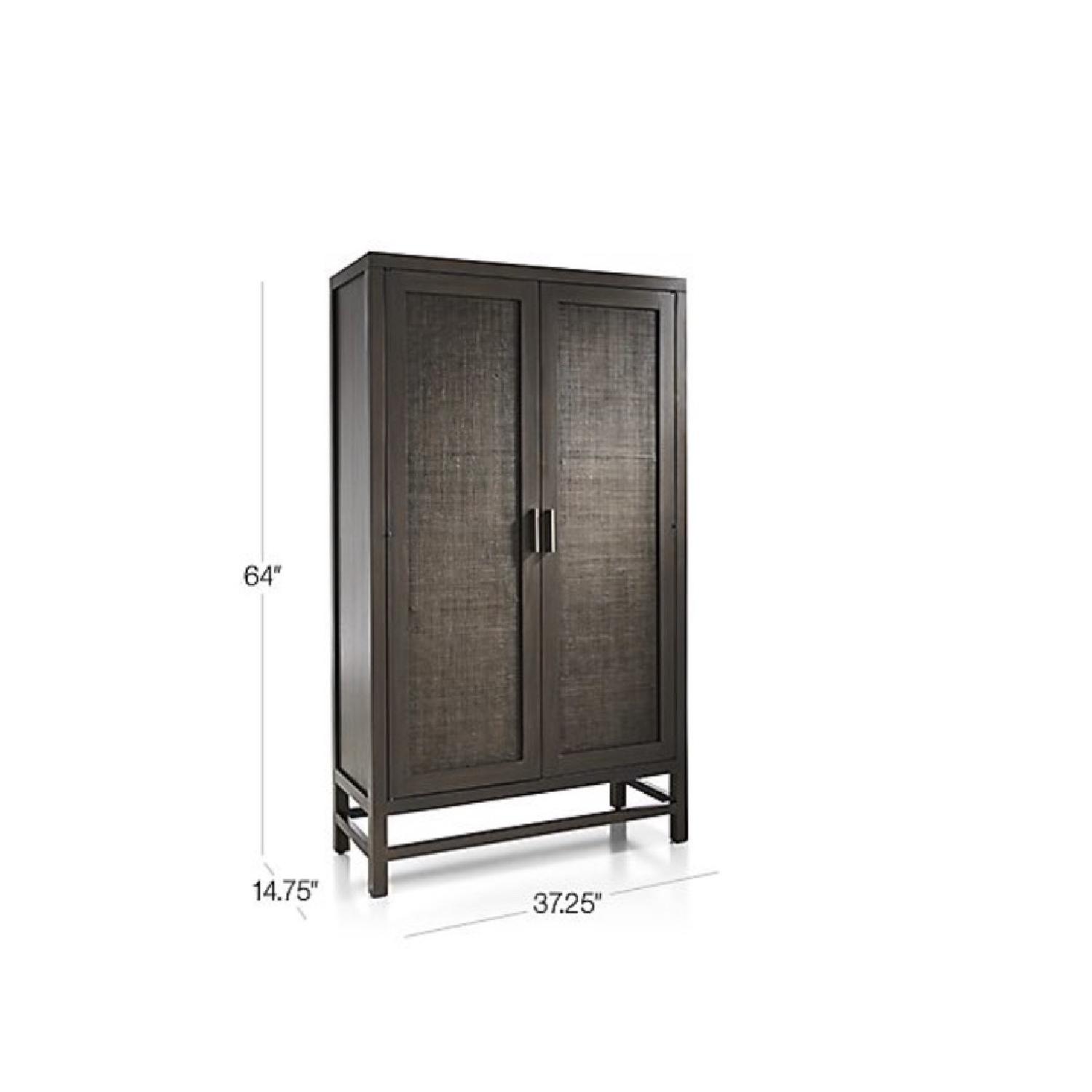 Crate & Barrel Blake Carbon 2 Door Cabinet - image-7