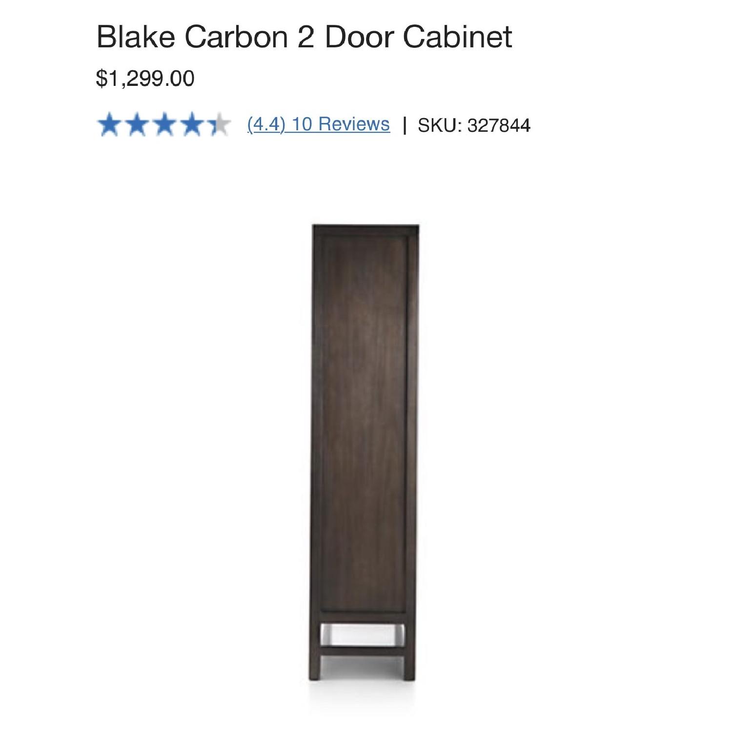 Crate & Barrel Blake Carbon 2 Door Cabinet - image-8