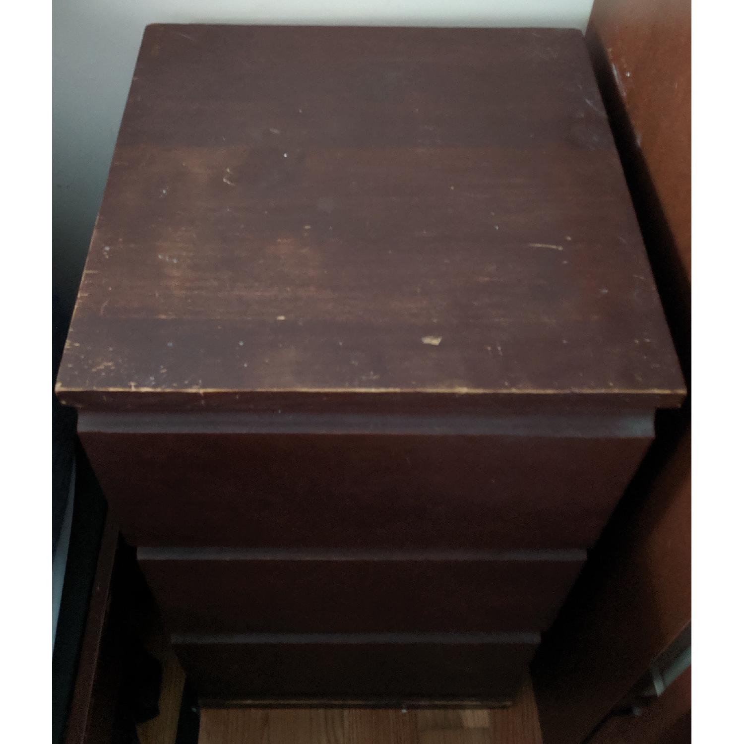 Ikea 3Drawer Wood Nightstands AptDeco