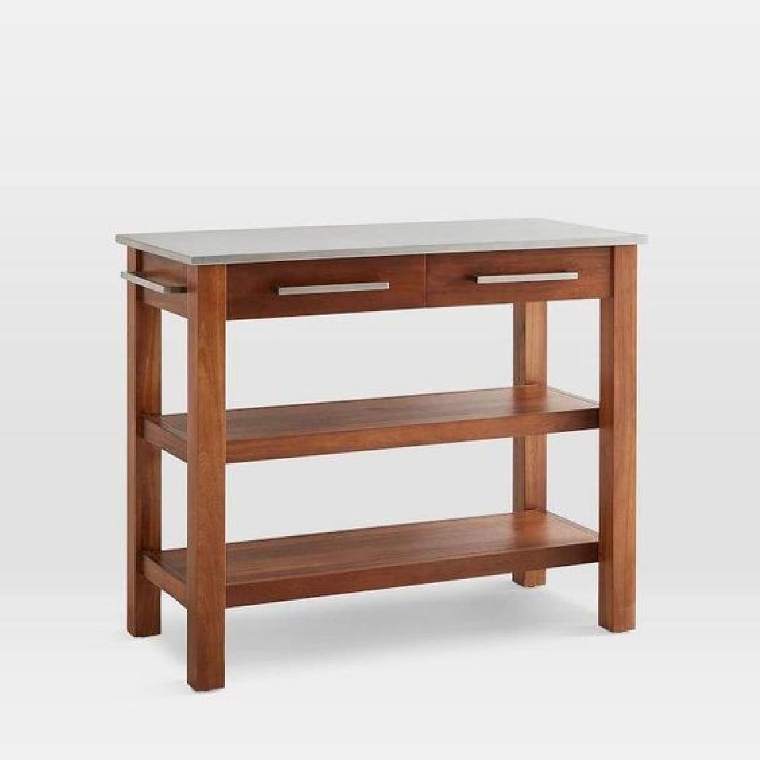 West Elm Rustic Kitchen Prep Counter in Acacia - image-5