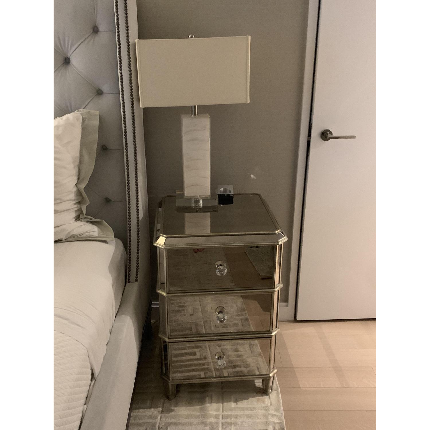 Drexel Heritage Faustine Antique Mirrored Nightstands - image-1