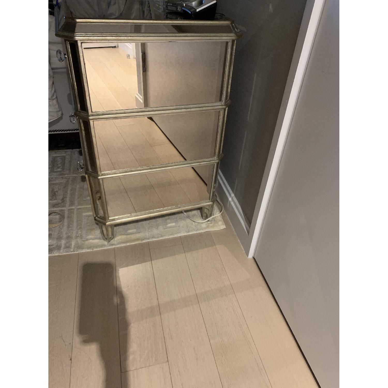 Drexel Heritage Faustine Antique Mirrored Nightstands - image-3