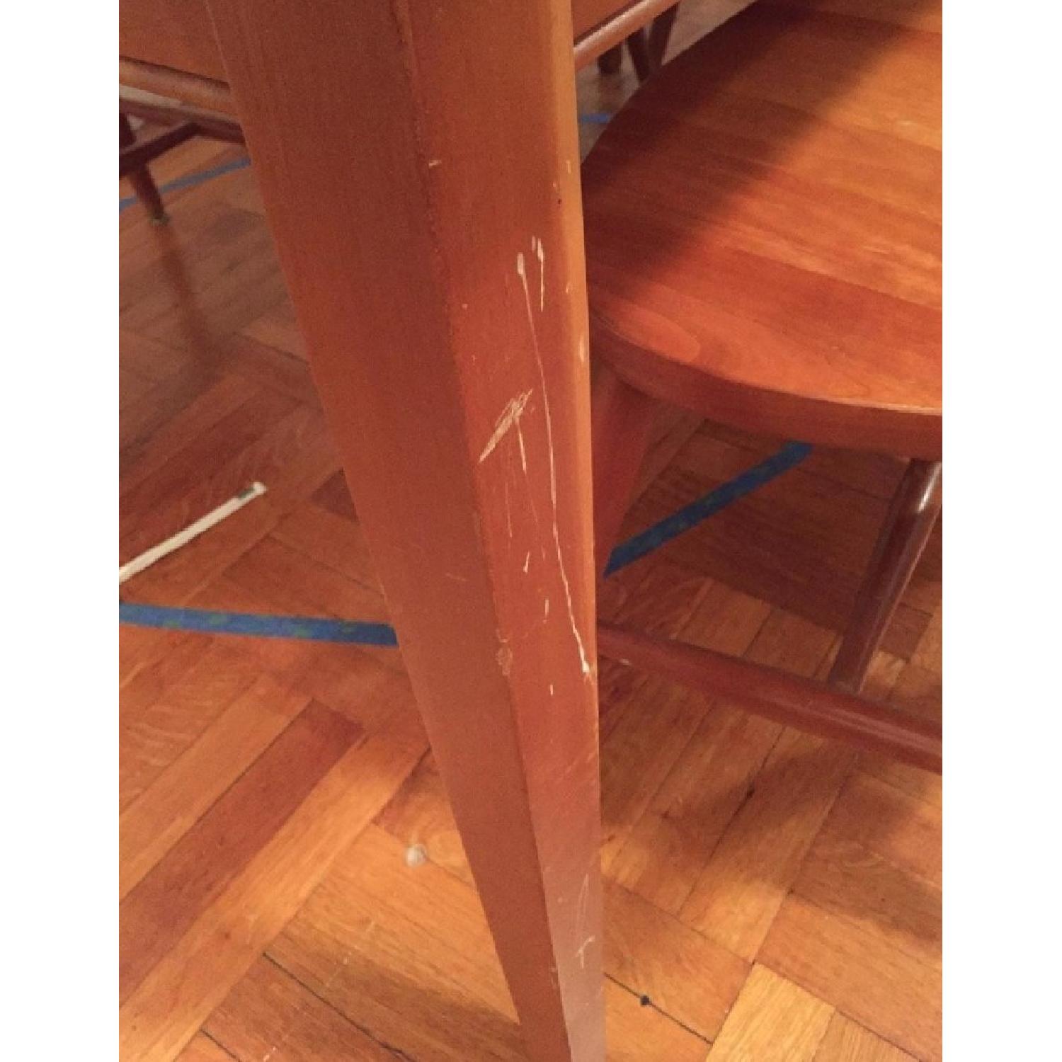 Expandable Cherry Dining Table w/ 6 Chairs - image-3