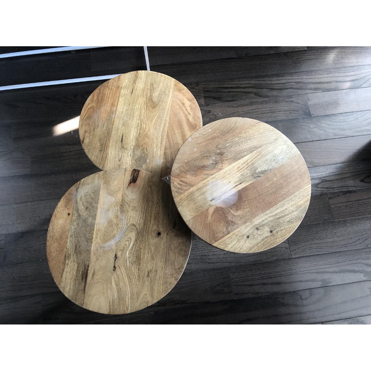 West Elm Clover Coffee Table in Walnut/Black AptDeco