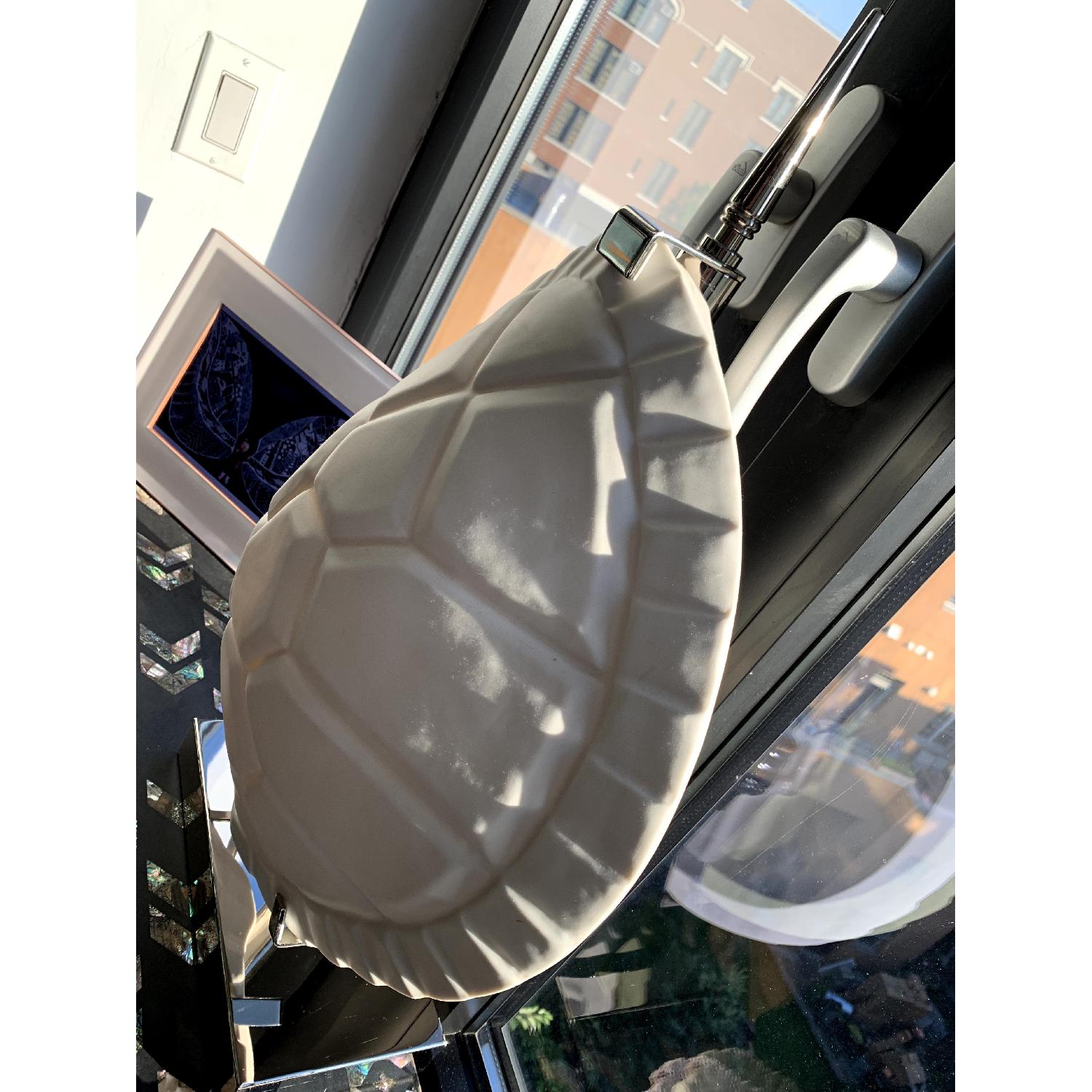Jonathan Adler Modern White Ceramic Turtle Lamp - image-1