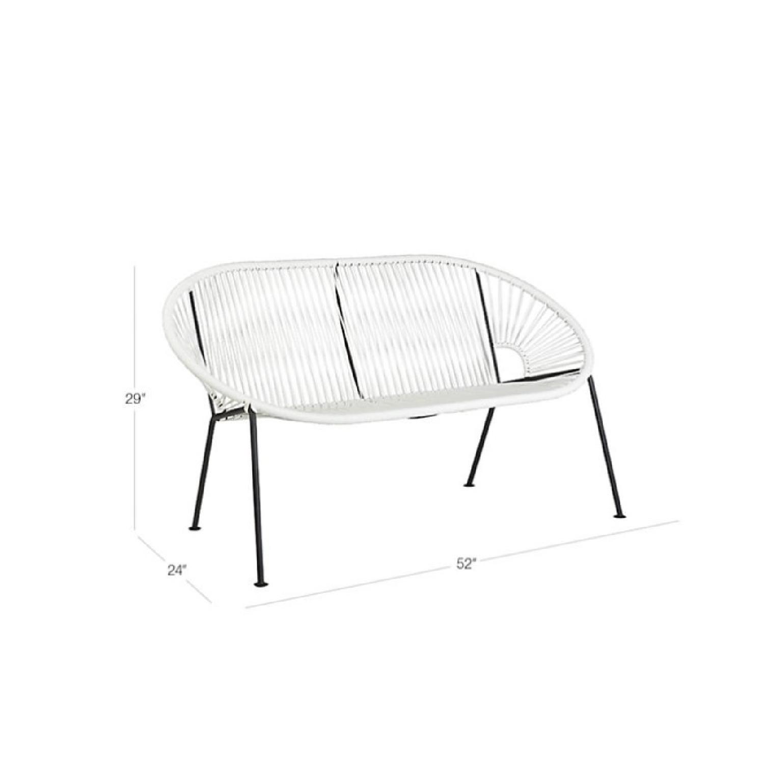 CB2 Ixtapa Outdoor Loveseat - image-4