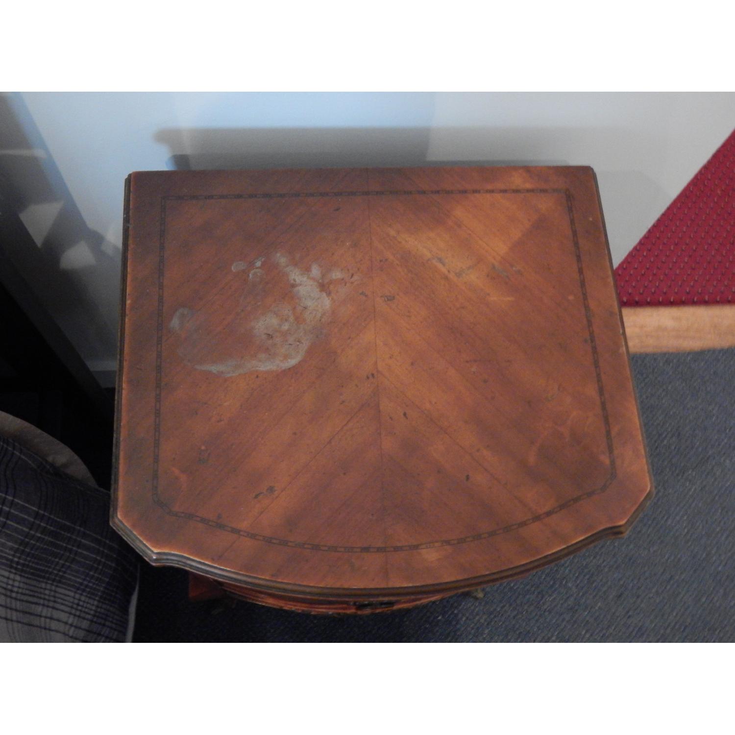 1930's Carved Wood Nightstands - image-2